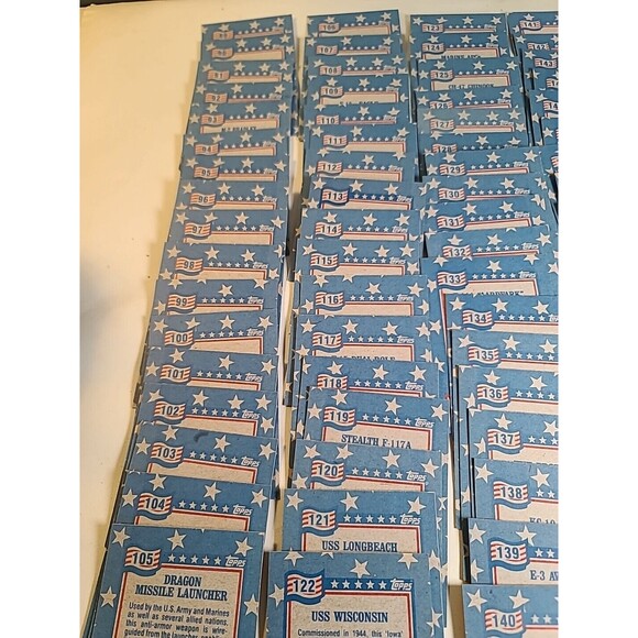 1991 Topps Desert Storm Trading Cards 2nd Series Complete #89 - #176 W stickers - Picture 5 of 6